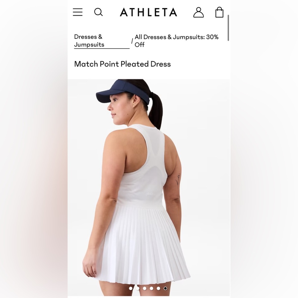 Athleta White Dress
